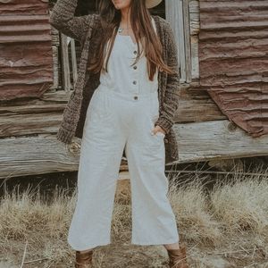 Current Air Cropped Painter's Jumpsuit